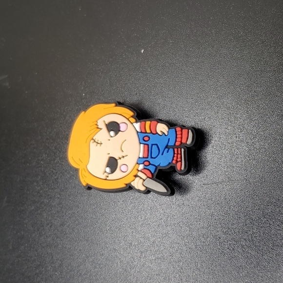 CHUCKY shoe charm scary Thriller horror clog pin - Picture 1 of 2
